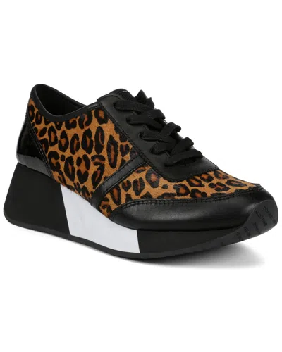 Donald Pliner Payce Haircalf Sneaker In Black