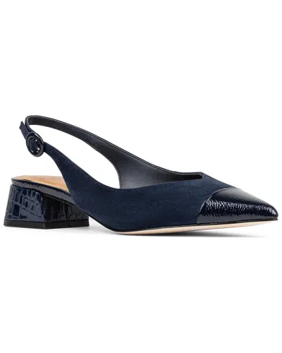 Donald Pliner Payton Leather Slingback Pump In Blue