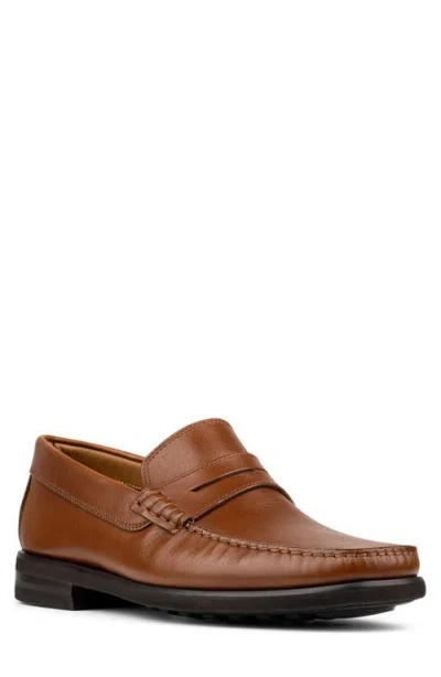 Donald Pliner Penny Loafer In Brown