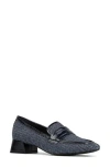 Donald Pliner Penny Loafer Pump In Navy