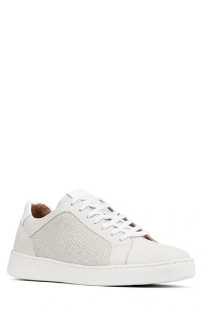 Donald Pliner Perforated Sneaker In White/white