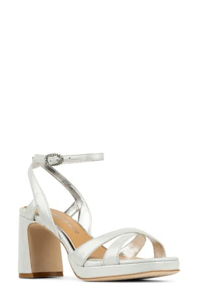 Donald Pliner Pheebee Platform Sandal In Silver