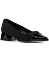 Donald Pliner Pio Leather Ballerina In Black