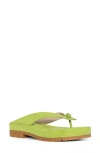 Donald Pliner Platform Flip Flop In Pistachio