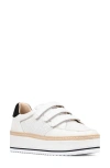 Donald Pliner Platform Sneaker In White