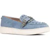 Donald Pliner Platform Wedge Loafer In Blue
