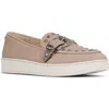 Donald Pliner Platform Wedge Loafer In Taupe