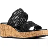 Donald Pliner Platform Wedge Sandal In Black