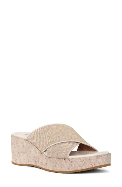 Donald Pliner Women's Slip On Crisscross Wedge Sandals In Foam