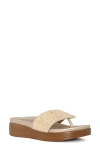 Shop Donald Pliner Platform Wedge Sandal In Natural