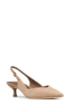 Donald Pliner Pointed Toe Slingback Pump In Brown