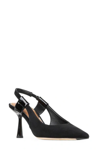 Donald Pliner Pointed Toe Slingback Pump In Black