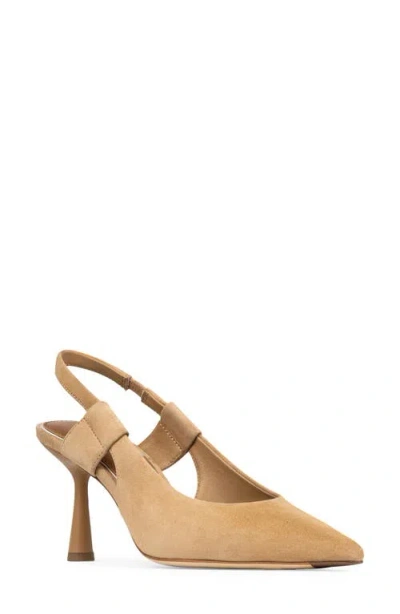 Donald Pliner Pointed Toe Slingback Pump In Brown
