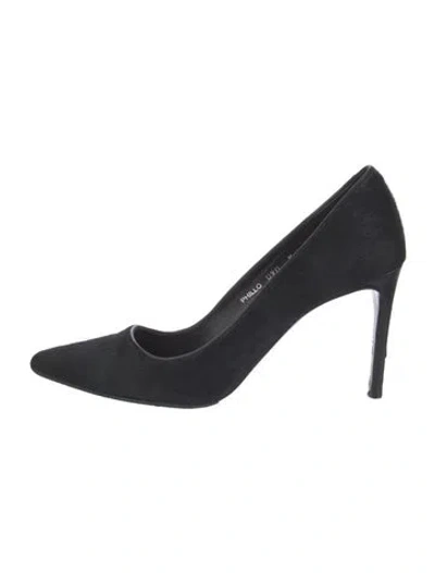 Pre-owned Donald Pliner Ponyhair Pumps In Black