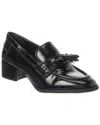 Donald Pliner Powel Crinkle Patent Loafer In Black