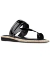 Donald Pliner Wedge Toe Loop Sandal In Black