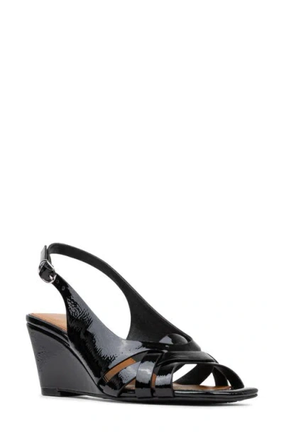 Donald Pliner Primm Slingback Wedge Sandal In Black