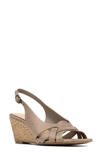 Donald Pliner Primm Slingback Wedge Sandal In Brown