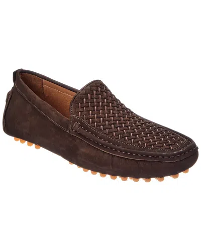 Donald Pliner Rafferty Leather Loafer In Brown