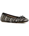 Donald Pliner Raya Leather Ballerina Flat In Black