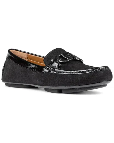 Donald Pliner Rayna Suede Loafer In Black