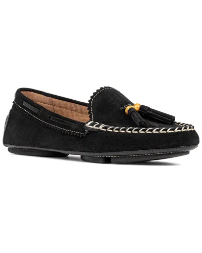 Donald Pliner Rebina Suede Loafer In Black