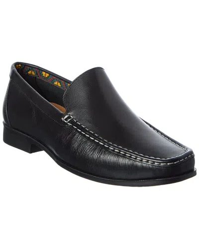 Donald Pliner Reuben61 Leather Slip-on In Black