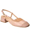 Donald Pliner Croc Embossed Toe Slingback Pump In Pink
