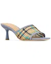 Donald Pliner Raffia Slide Sandal In Blue