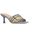 Donald Pliner Raffia Slide Sandal In Multi