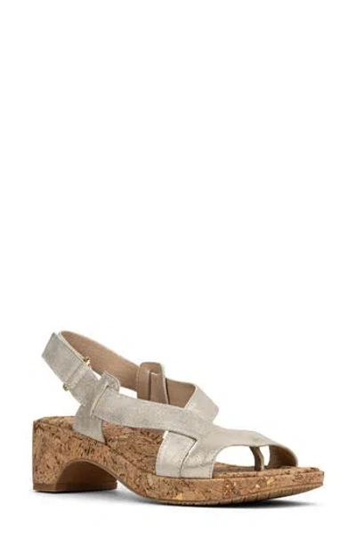 Donald Pliner Romin Slingback Sandal In Silver