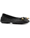 Donald Pliner Rosita Raffia Ballerina In Black