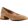Donald Pliner Rya Leather Pump In Saddle Suede
