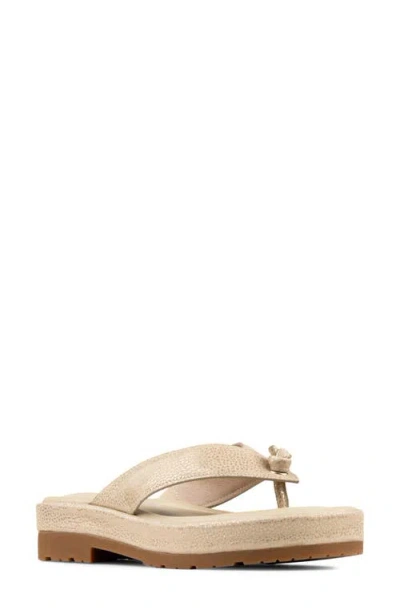 Donald Pliner Samiya Platform Flip Flop In Neutral