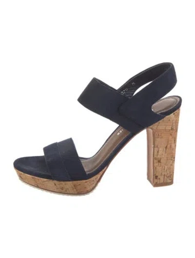 Pre-owned Donald Pliner Sandals In Blue