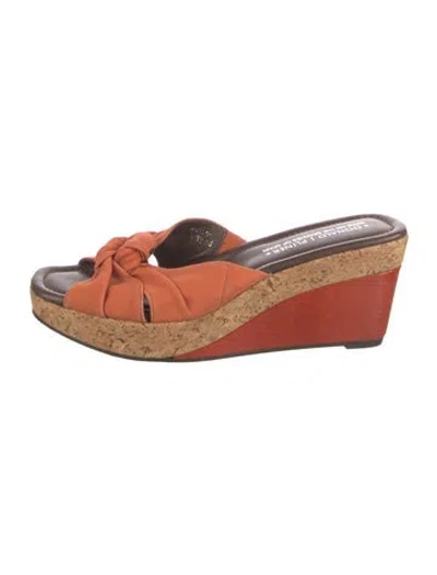 Pre-owned Donald Pliner Sandals In Orange