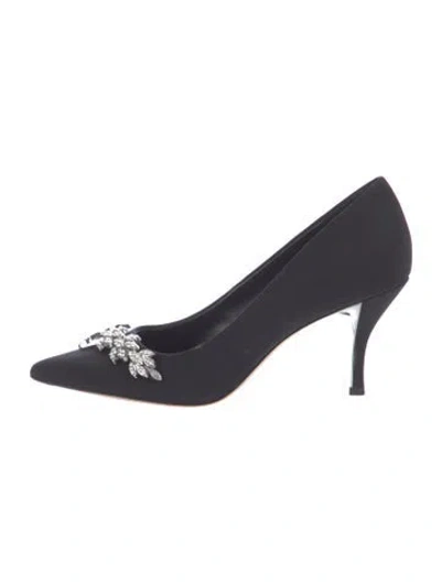 Pre-owned Donald Pliner Satin Pumps In Blue