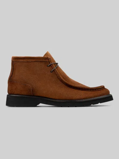 Donald Pliner Seya Moc Toe Chukka Boots In Brown