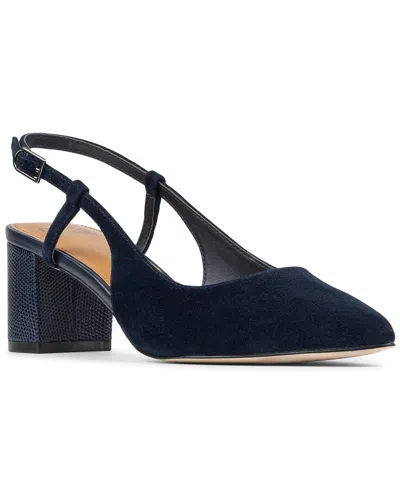 Donald Pliner Shanie Suede Slingback In Blue