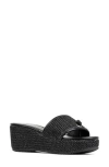 Donald Pliner Silli Platform Wedge Sandal In Black