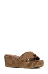 Donald Pliner Silli Platform Wedge Sandal In Saddle