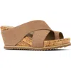 Donald Pliner Sisu Platform Wedge Sandal In Tobacco