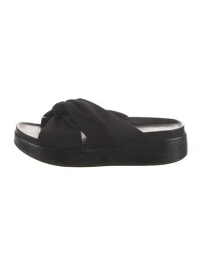 Pre-owned Donald Pliner Slides In Black