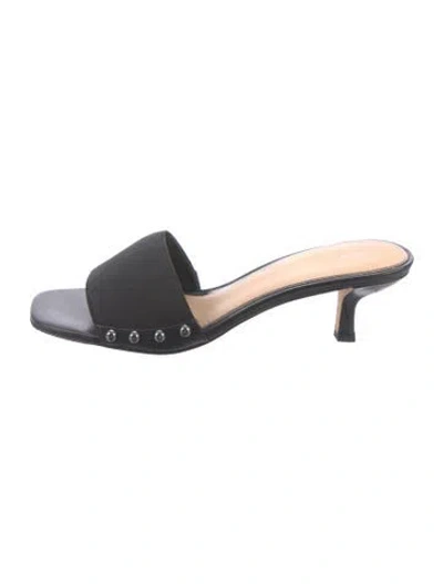 Pre-owned Donald Pliner Slides In Black