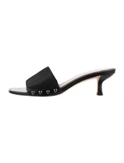 Pre-owned Donald Pliner Slides In Black