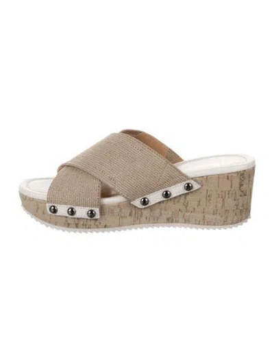 Pre-owned Donald Pliner Slides In Multicolor