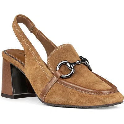 Donald Pliner Slingback Bit Loafer Pump In Brown