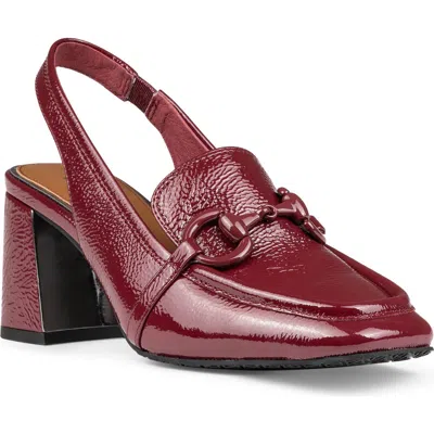 Donald Pliner Slingback Bit Loafer Pump In Cranberry