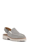 Donald Pliner Essex Suede Slingback Loafer In Dove