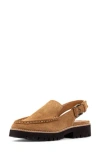Donald Pliner Slingback Platform Loafer In Toast